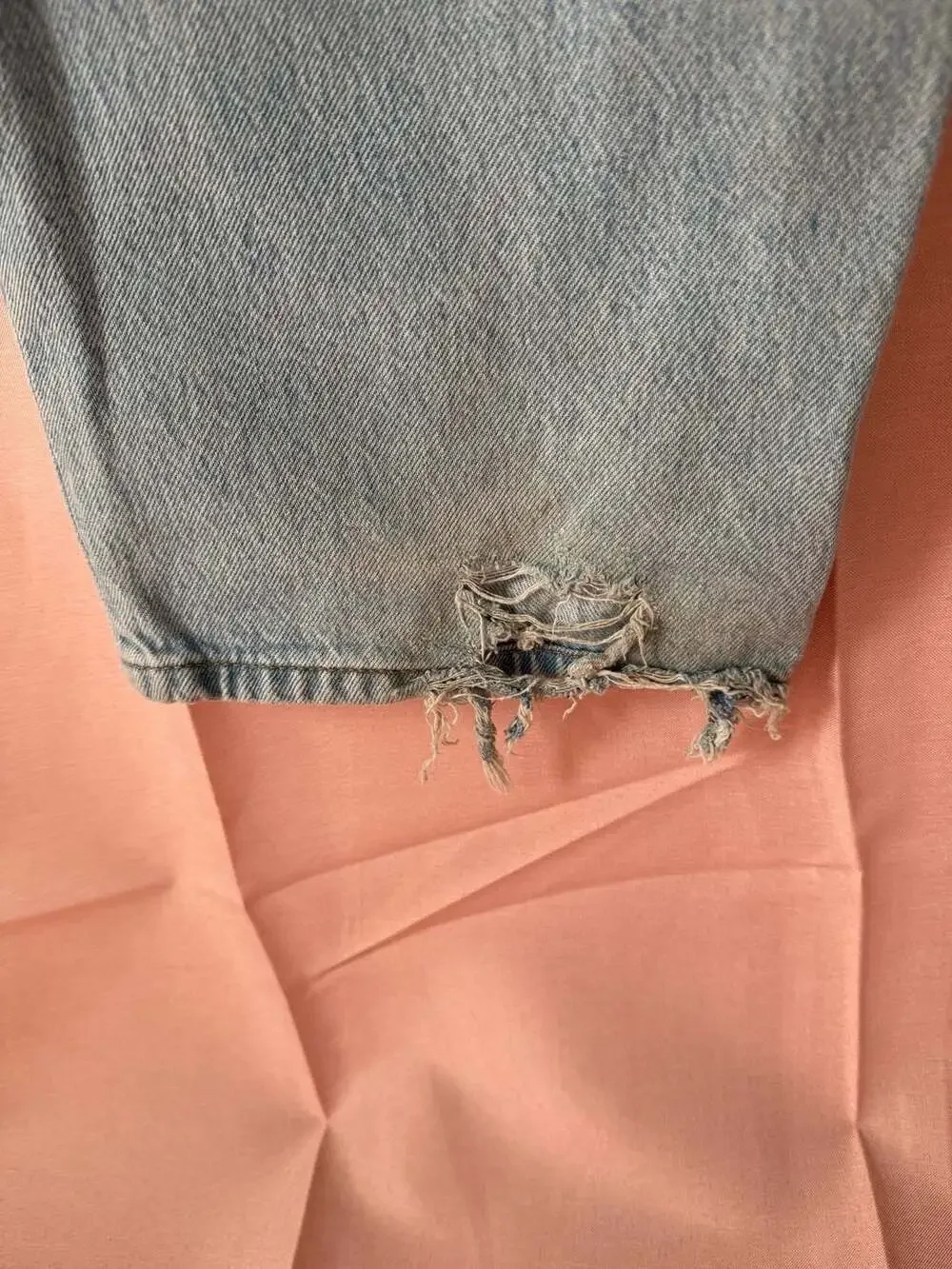 Garage Denim Low Rise Baggy Jeans Light Wash